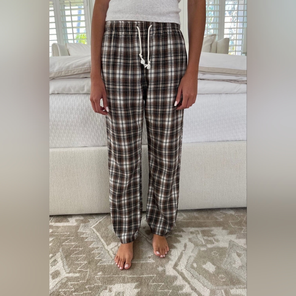 NWT BRANDY MELVILLE CATHERINE PANTS, PLAID, ONE SIZE